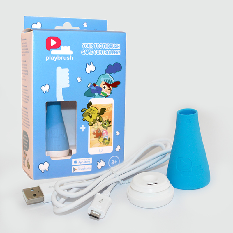 Playbrush Bluetooth Zahnputzaufsatz für Kinderzahnbürsten blau