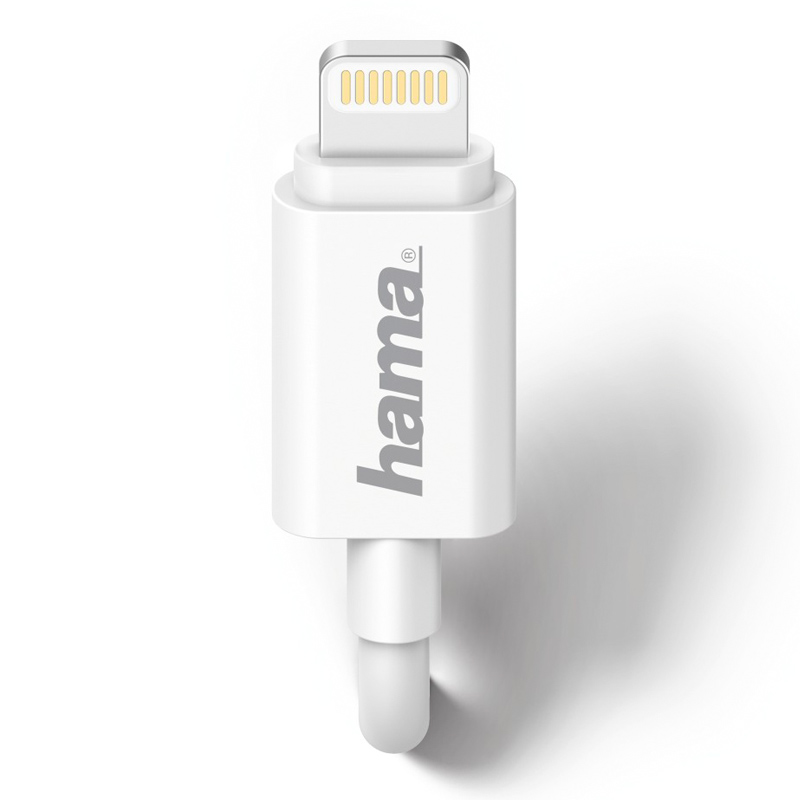 Hama Ladegerät, Lightning, 1 A, Weiß