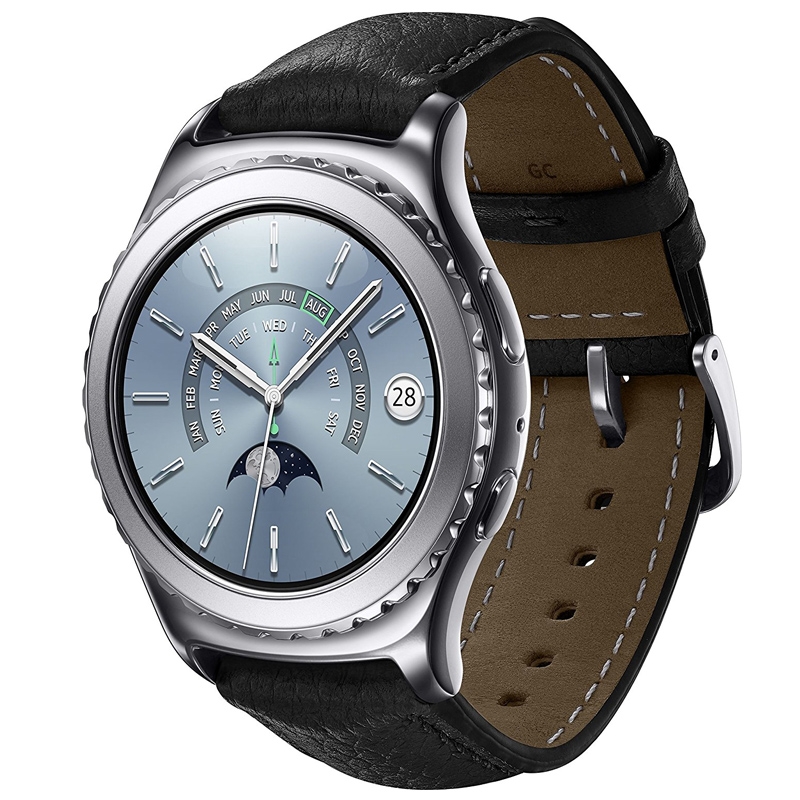 Samsung Gear S2 Classic Smartwatch platin Ausstellungsgerät