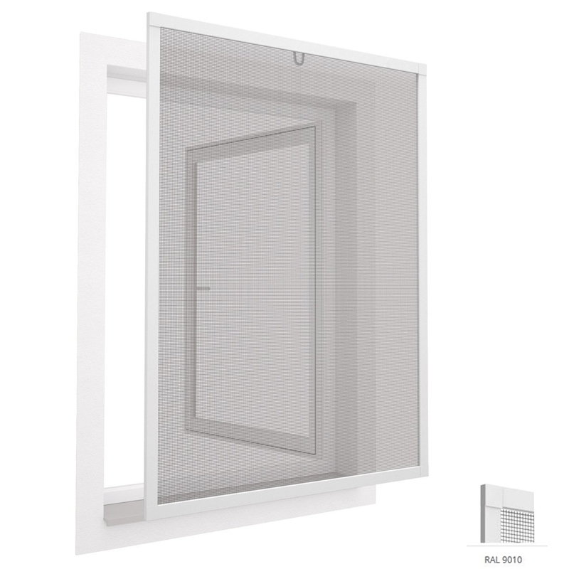 easy life Insektenschutz Fenster greenLINE 100 x 120 cm in Weiß Fliegengitter mit ALU Rahmen