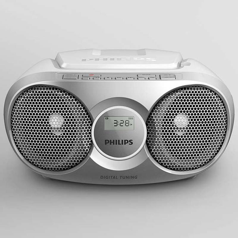 Philips AZ215S/12 CD-Radio silber