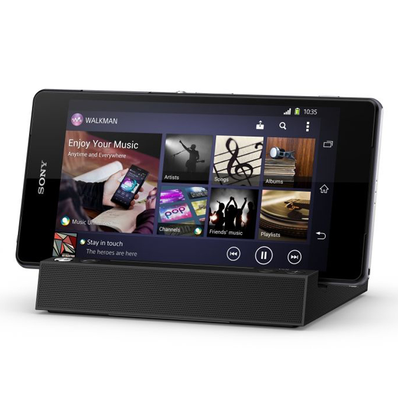 Sony BSC10 Lautsprecher mit Dockingstation schwarz