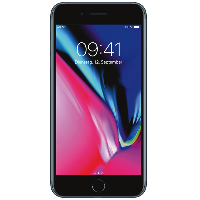 Apple iPhone 8 Plus 64GB Schwarz Vorderseite