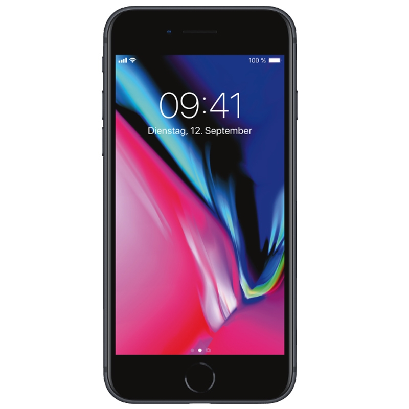 Apple iPhone 8 256GB Schwarz Vorderseite