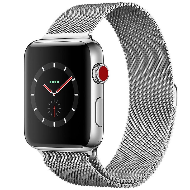 Apple Watch Series 3 GPS + LTE 38mm Edelstahl Milanese