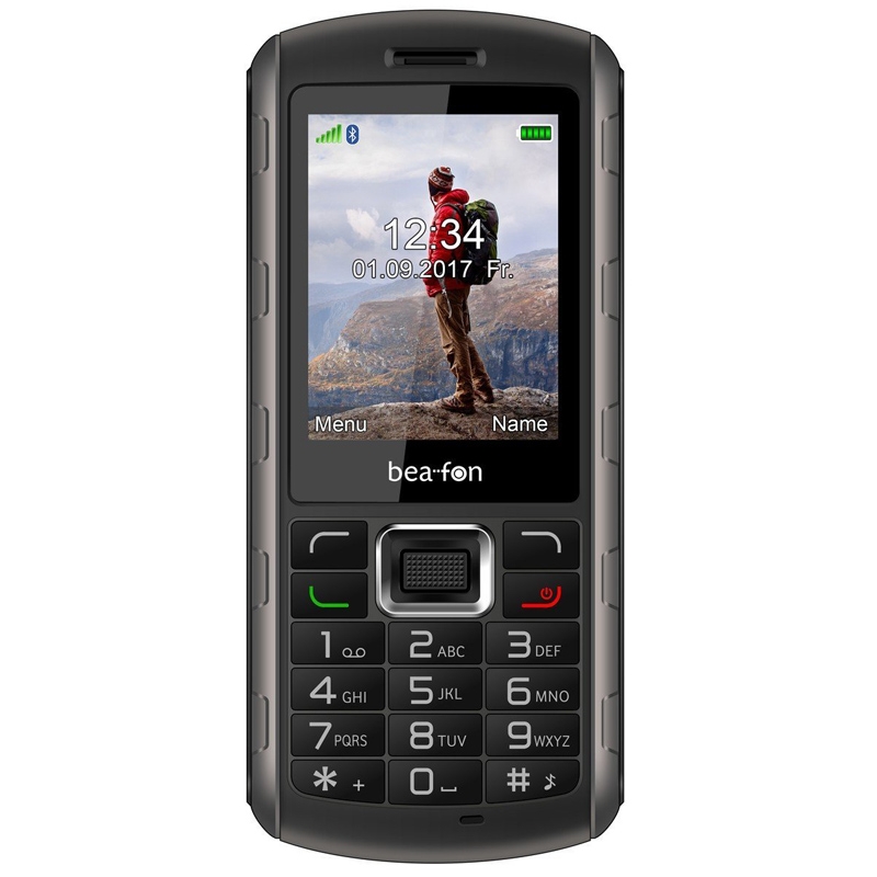 Beafon AL560 Active Line Handy schwarz-silbe