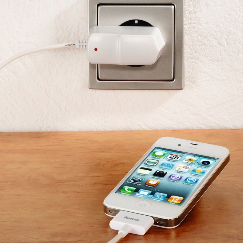 Hama Ladegerät, 30 Pin, 1 A, Weiß