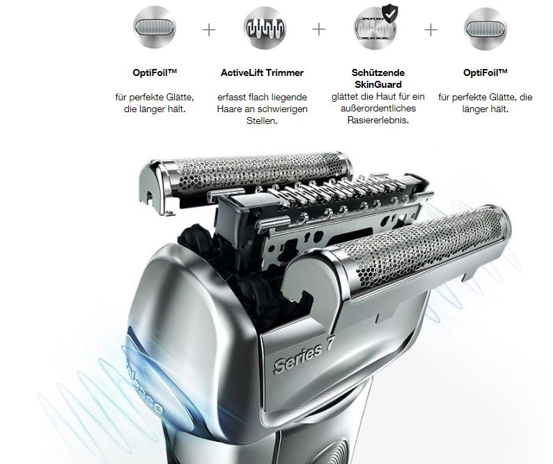 Braun Series 7 Elektrorasierer Herren 7865cc Premium Edition mit Reinigungs- und Ladestation