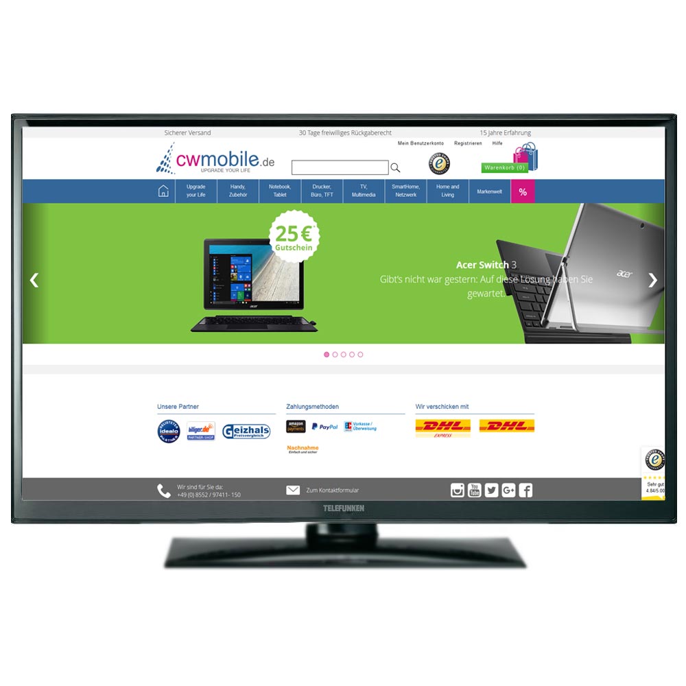 Telefunken L24H275D3 24 Zoll LED-TV 2. Wahl Qualitätsprodukt