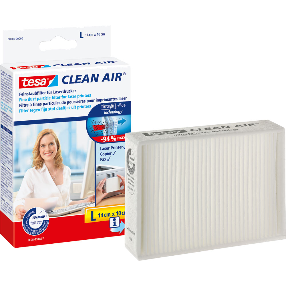 TESA Feinstaubfilter Drucker 140x100 mm NEU