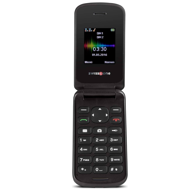 Swisstone SC330 Dual-SIM Klapphandy schwarz