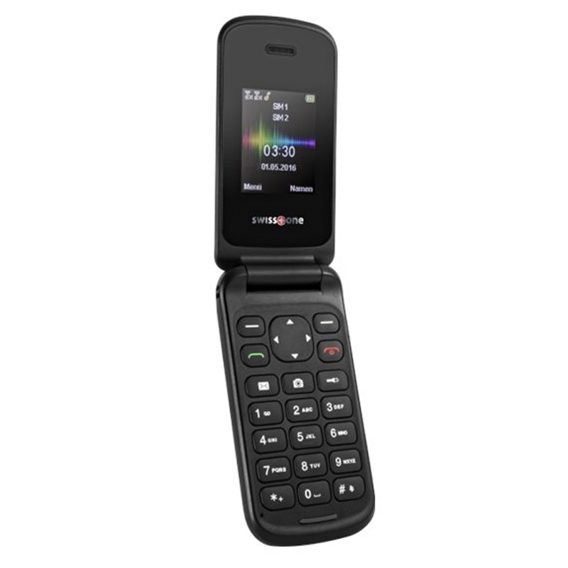 Swisstone SC330 Dual-SIM Klapphandy schwarz