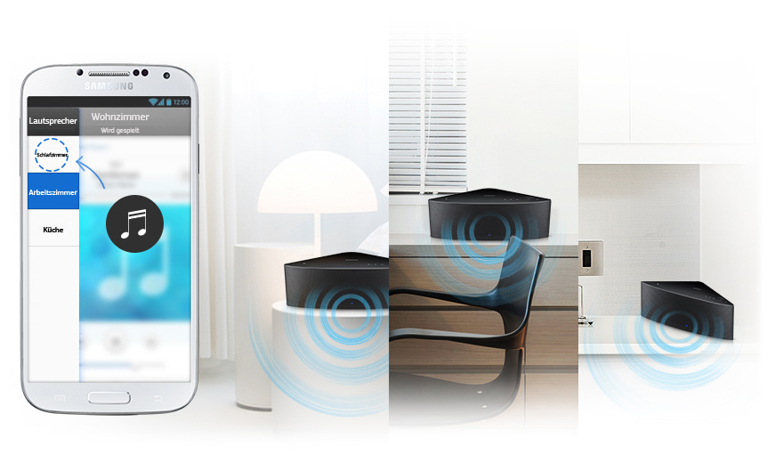 Samsung WAM250/EN Multiroom Hub schwarz (Premium-Modell)