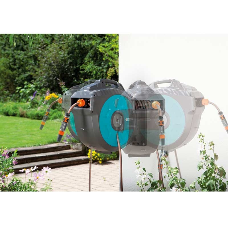 GARDENA 8024-20 Comfort Wand-Schlauchbox 35 roll-up automatic