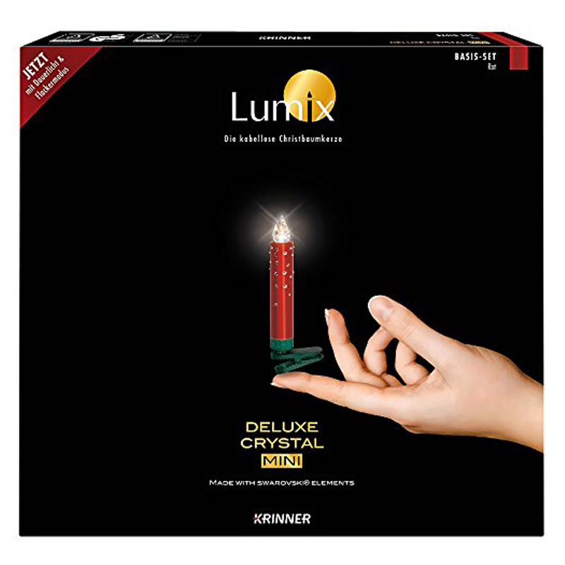Krinner Lumix Crystal Mini Basis 14er-Set Rot LED-Christbaumbeleuchtung