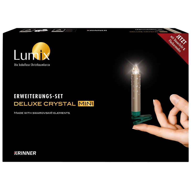 Krinner Lumix Crystal Mini Basis 14er-Set Cashmere LED-Christbaumbeleuchtung