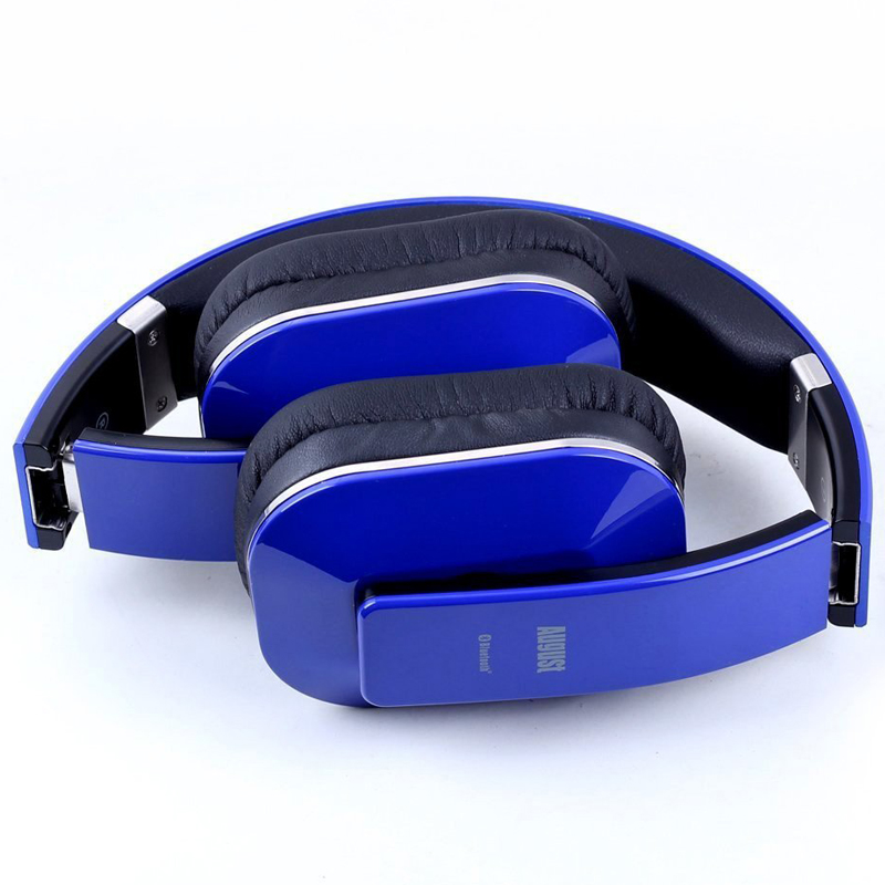 August EP650L Bluetooth NFC Kopfhörer blau