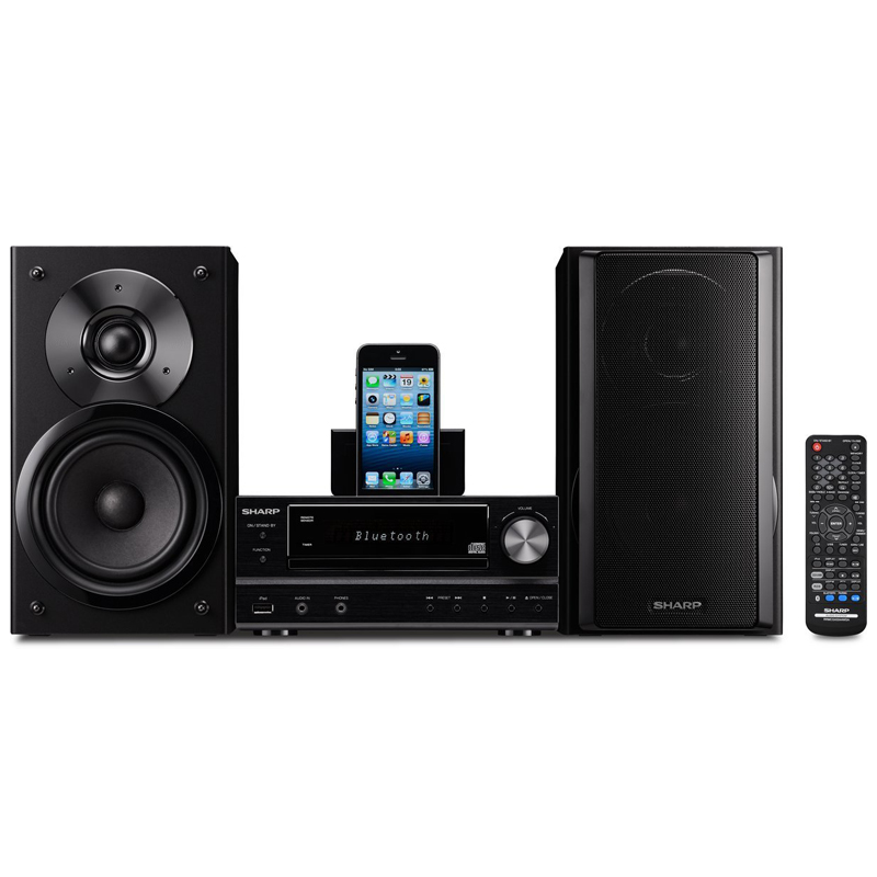 Sharp XL-HF202PHBK HiFi-Stereosystem schwarz