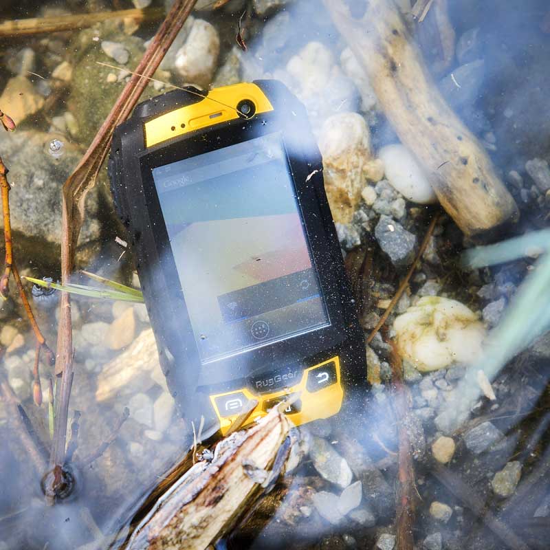 RugGear RG500 Outdoor Handy schwarz-gelb