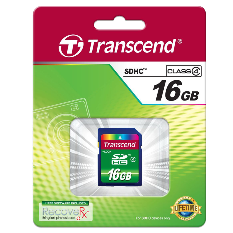Transcend MicroSDHC 16GB Class 4