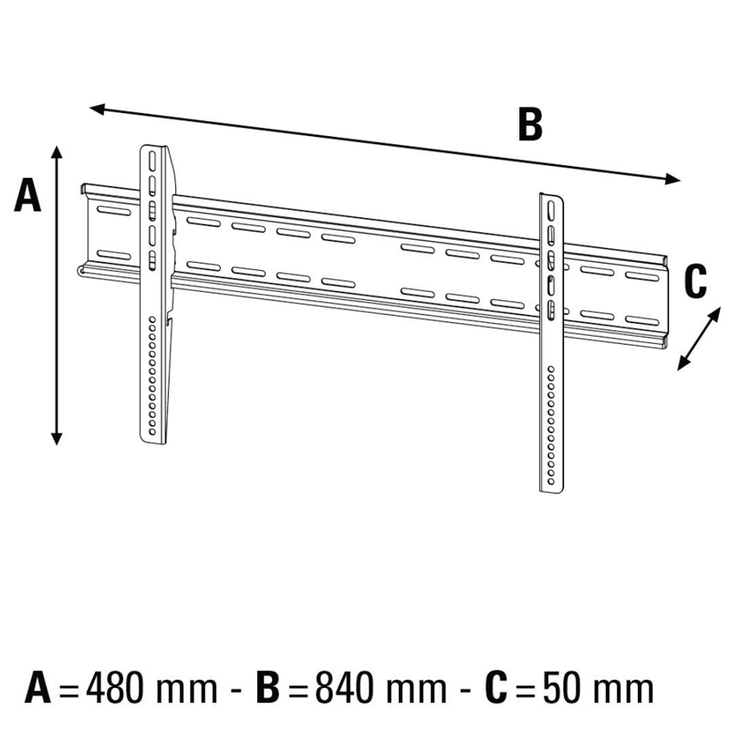 Hama MOTION, 1 Stern, XL+ TV-Wandhalterung