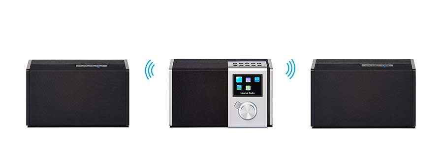 Noxon Nova S Multiroom Speaker schwarz/silber