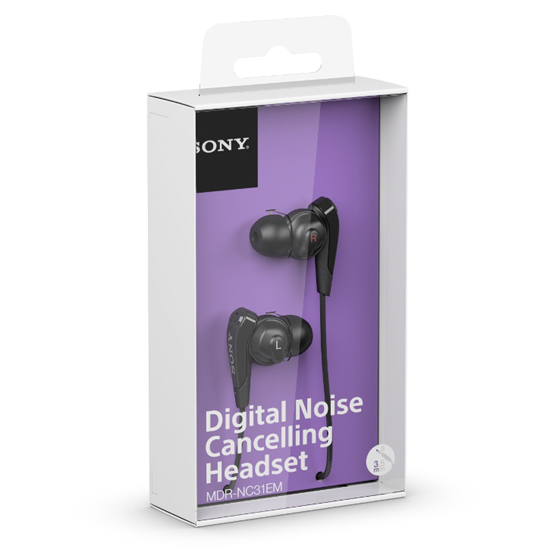 Sony MDR-NC31EM Headset schwarz