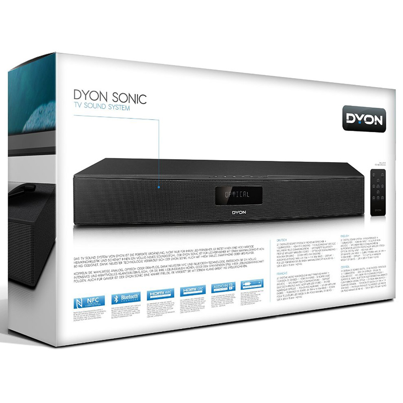 DYON Sonic TV-Soundsystem mit NFC (Bluetooth, HDMI, ARC/CEC) schwarz