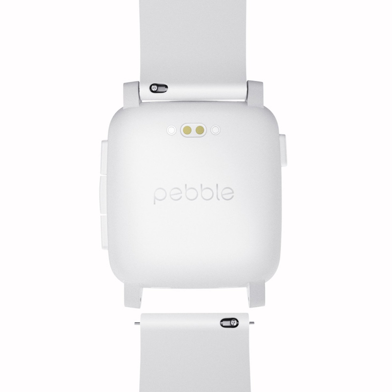 Pebble Time Smartwatch weiß