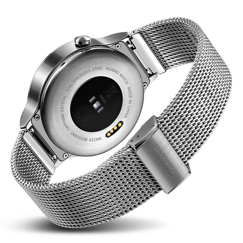Huawei Watch Classic mit Netzarmband silber