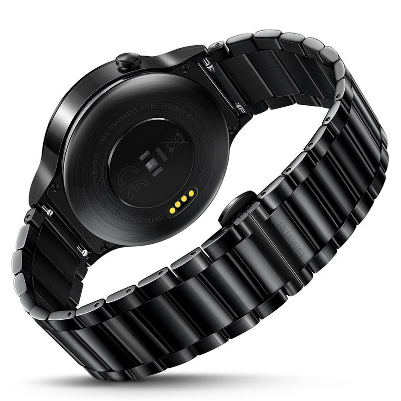 Huawei Watch Active mit Gliederarmband schwarz