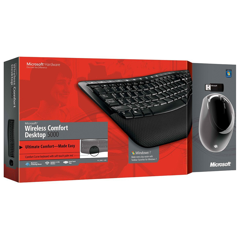 Microsoft Wireless Comfort Desktop 5000 schwarz Ausstellungsgerät