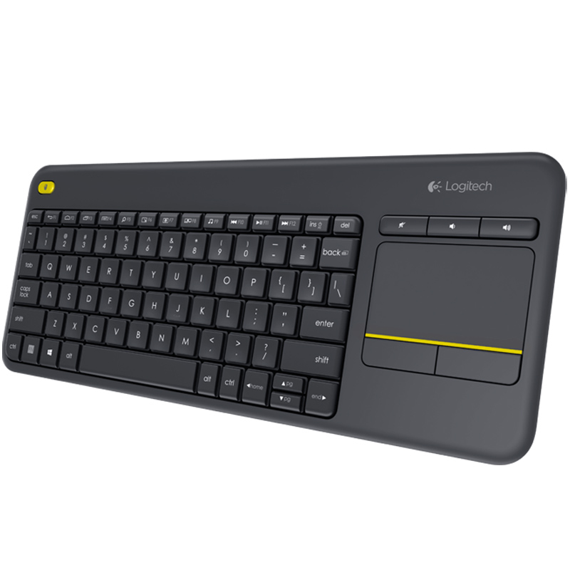 Logitech K400 Plus Touch Wireless Tastatur schwarz