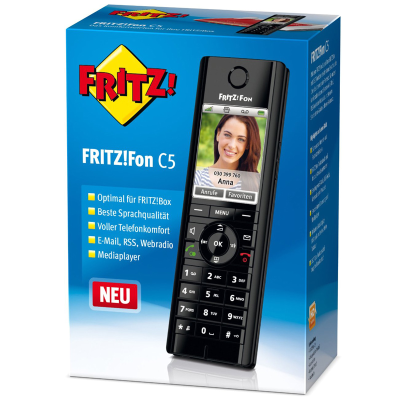 AVM FRITZ!Fon C5 DECT-Schnurlostelefon f. FRITZ!Box