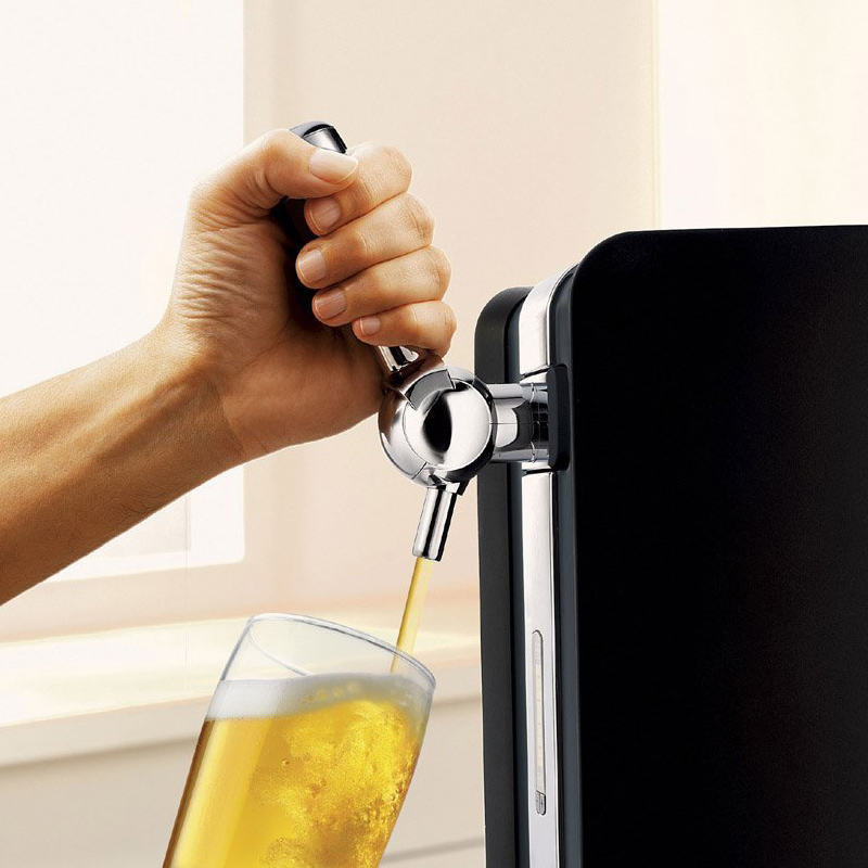 Philips HD3620/25 Perfect Draft Bierzapfanlage (Metallfässer 6 Liter) schwarz