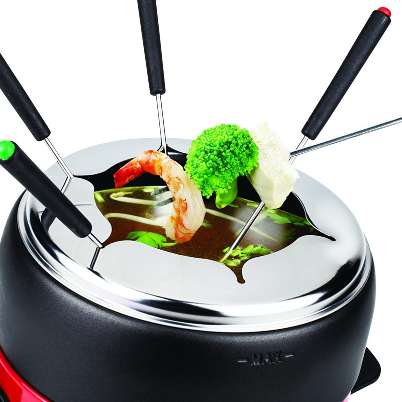 Petra Electric Fondue FO 60.04 schwarz/rot