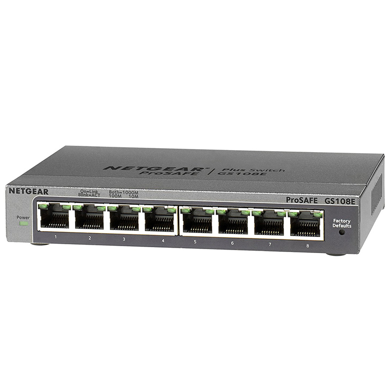 NETGEAR ProSafe Plus Unmanaged Switch (GS108Ev3)