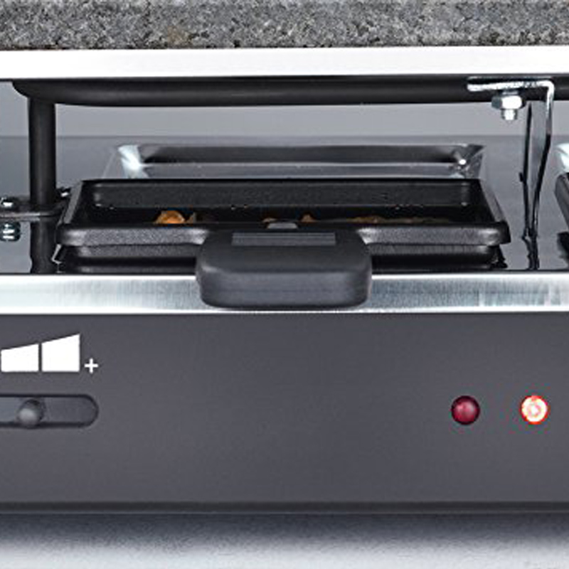 Severin RG 2343 Raclette - Partygrill mit Naturgrillstein schwarz