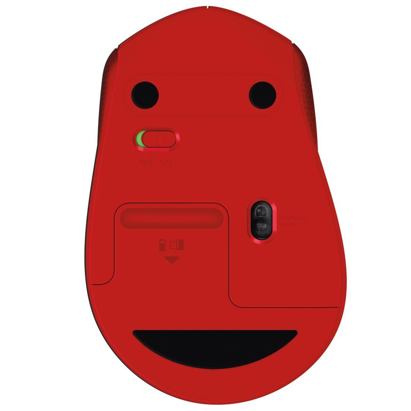 Logitech M330 Silent Plus Maus rot