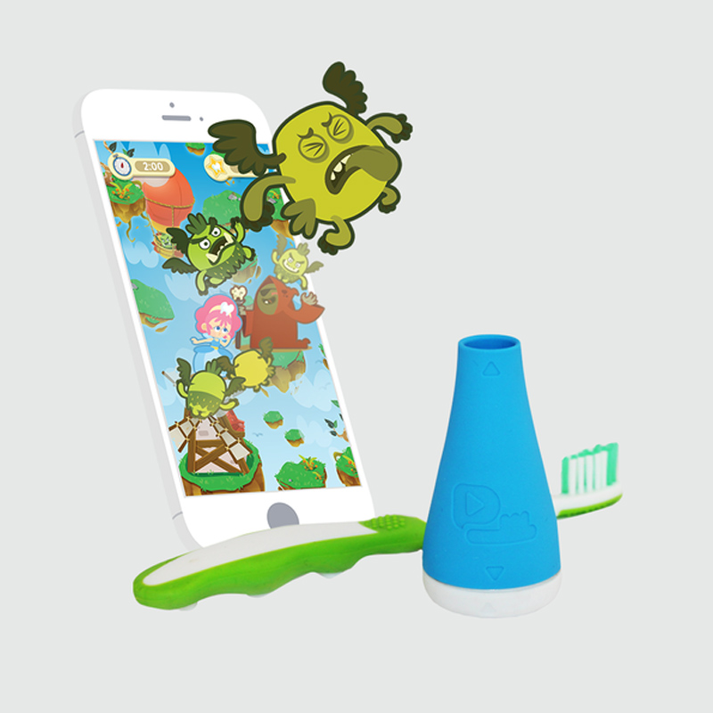 Playbrush Bluetooth Zahnputzaufsatz für Kinderzahnbürsten blau