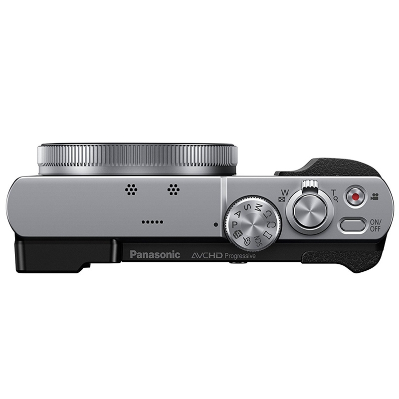 Panasonic DMC-TZ71EG-S Lumix Kompaktkamera schwarz-silber