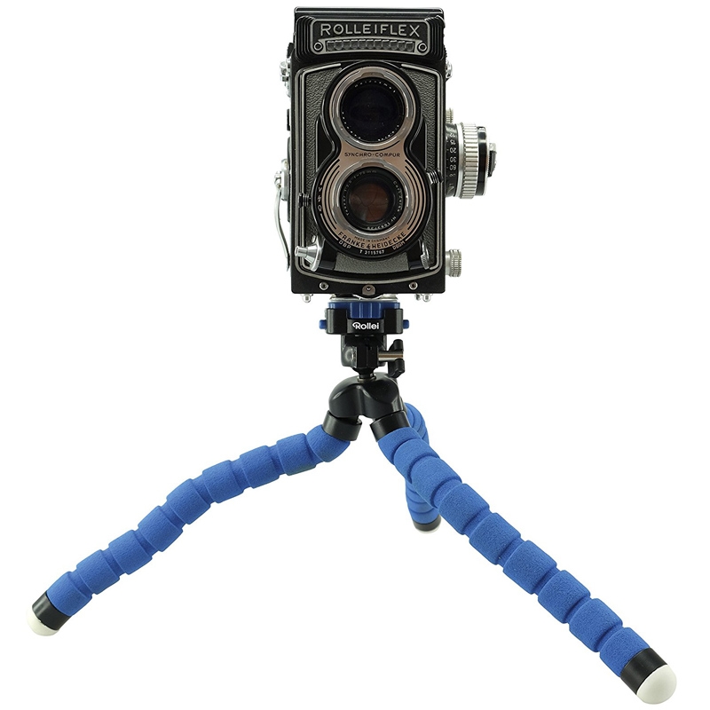 Rollei Monkey Pod - Biegsames Mini Stativ mit flexiblen Beinen blau