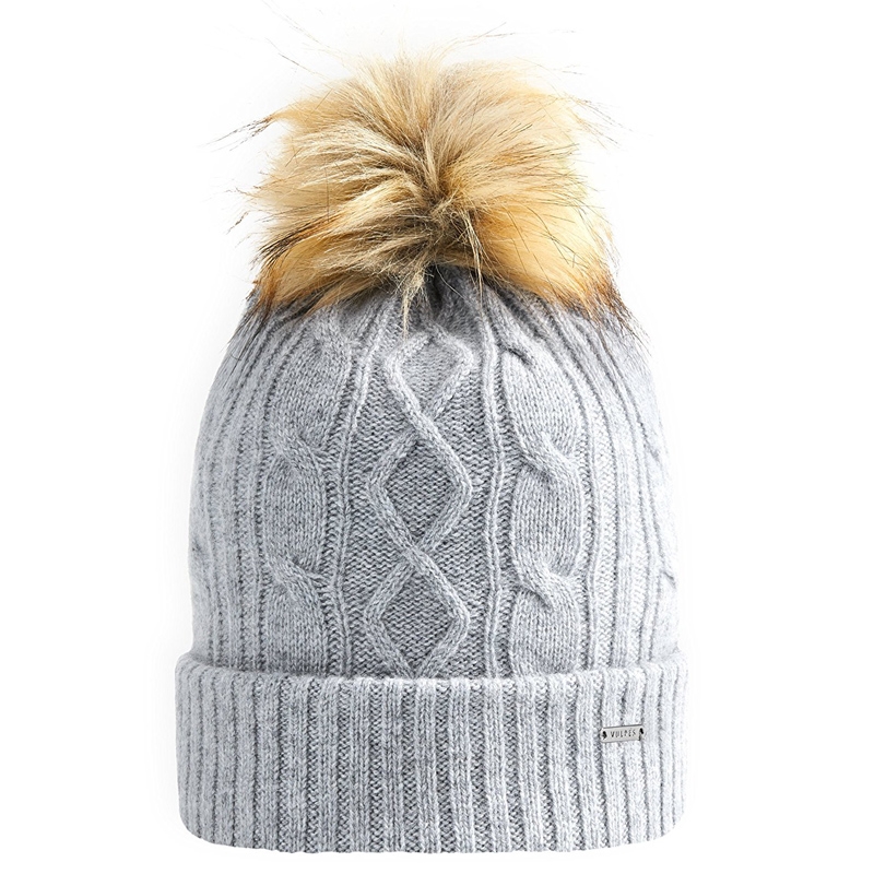 Vulpés Cinera - Beheizbare Strickmütze, grau