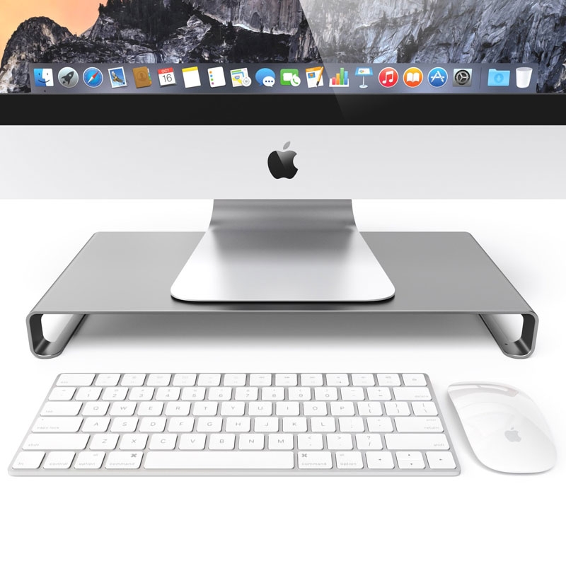 Satechi Slim Aluminum Monitor Stand Space Gray
