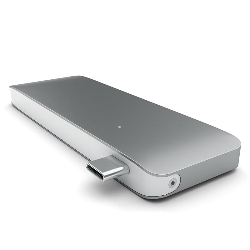 Satechi Type-C USB Passthrough Hub Space Gray
