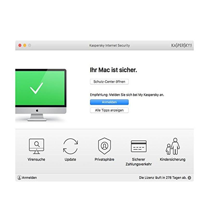 Kaspersky Internet Security 3 Geraete Upgrade Sierra Box (DE)