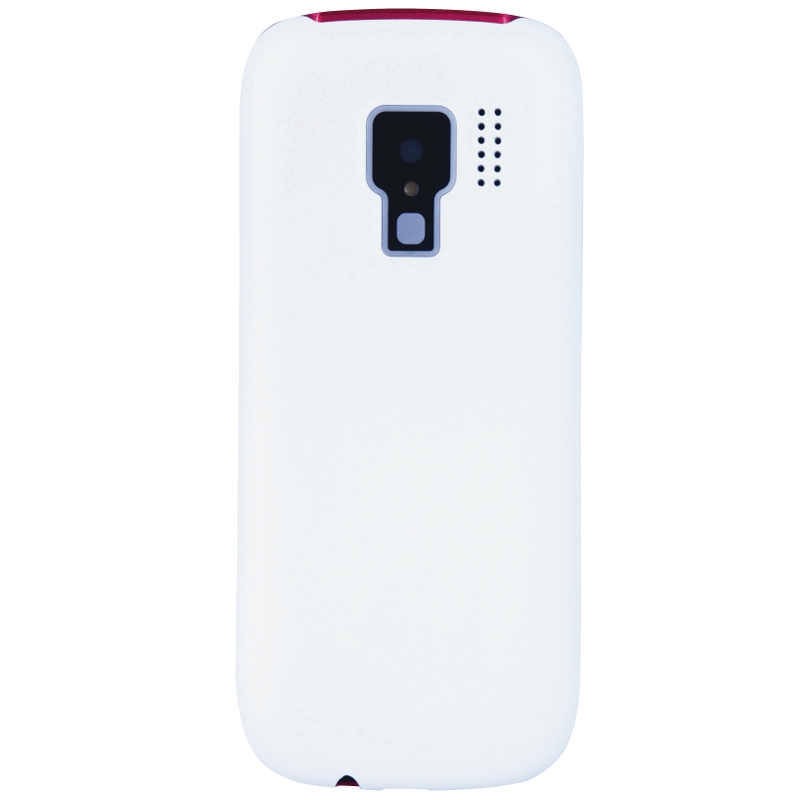 Beafon Classic Line C140 Handy Dual-SIM weiß rot