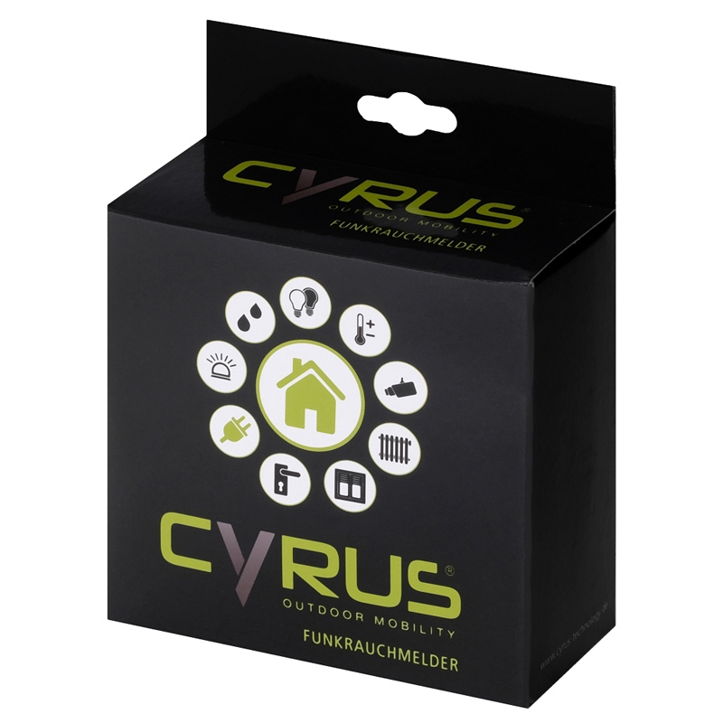 Cyrus SmartHome Funk-Rauchwarnmelder mit integriertem Hitzemelder