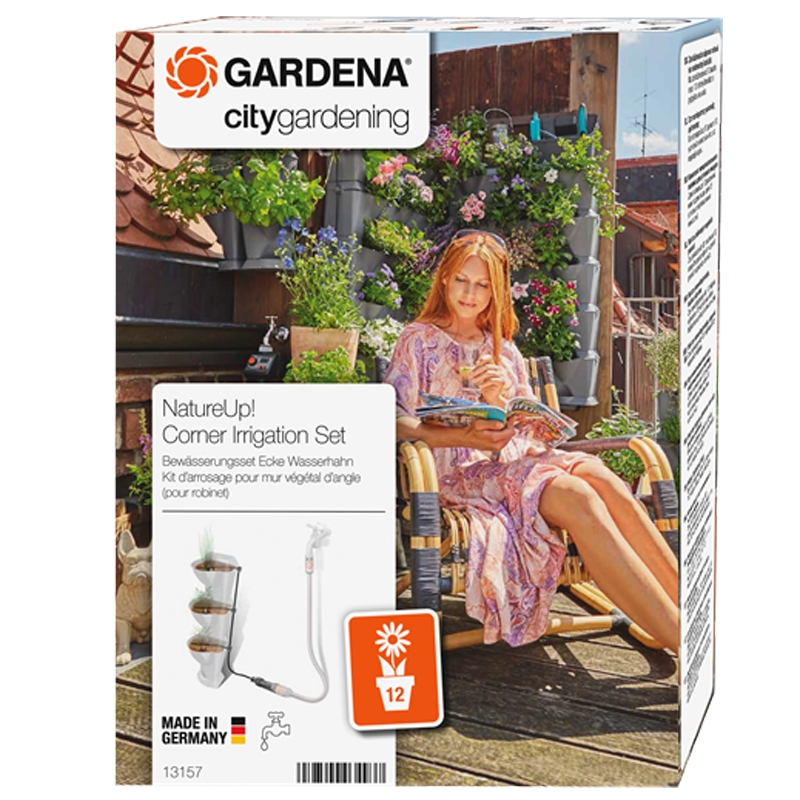 GARDENA 13157-20 NatureUp! Bewässerungsset Ecke Wasserhahn