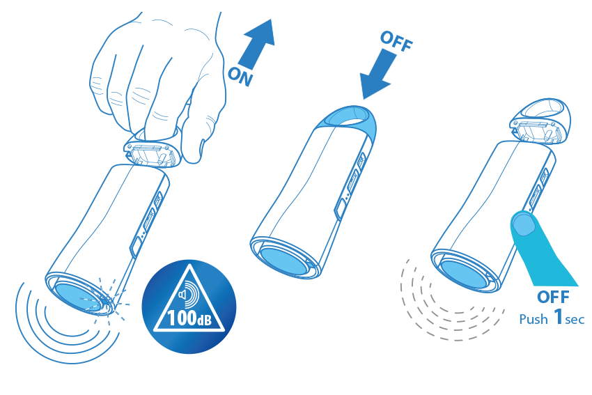 Varta Safety Powerbank 2600 mAh Powerbank mit Schlüsselalarm